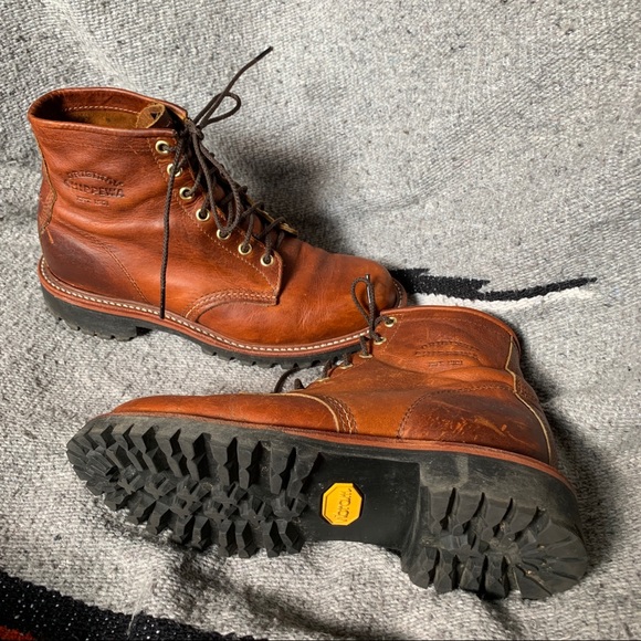 Chippewa Service Boots w/ Vibram Lug Sole - Picture 2 of 12